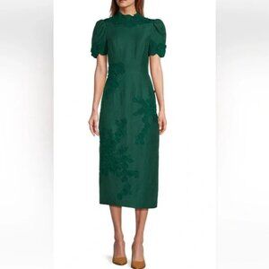 NWT! Antonio Melani Dress ONLY $79! RETAIL$299! Willow Floral Applique Neck Sz 2